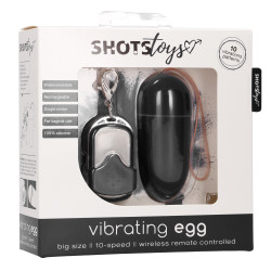 Shots Toys Oeuf Vibrant Big Egg Noir